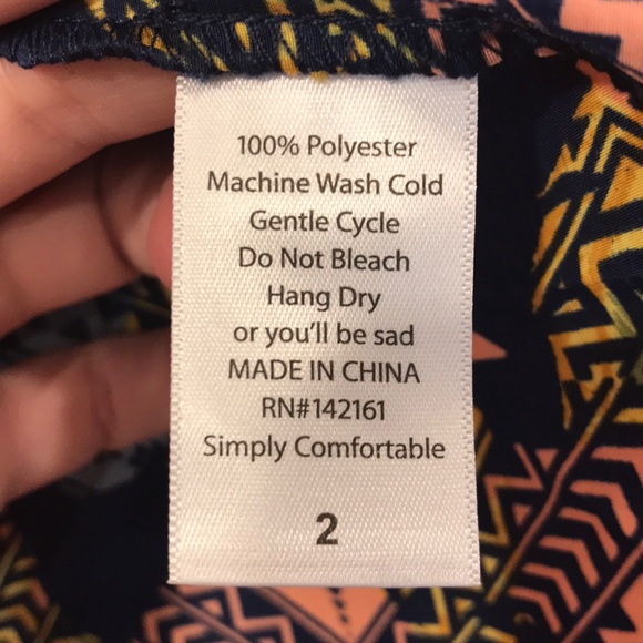 LulaRoe Bianka Size 2 - Picture 4 of 4